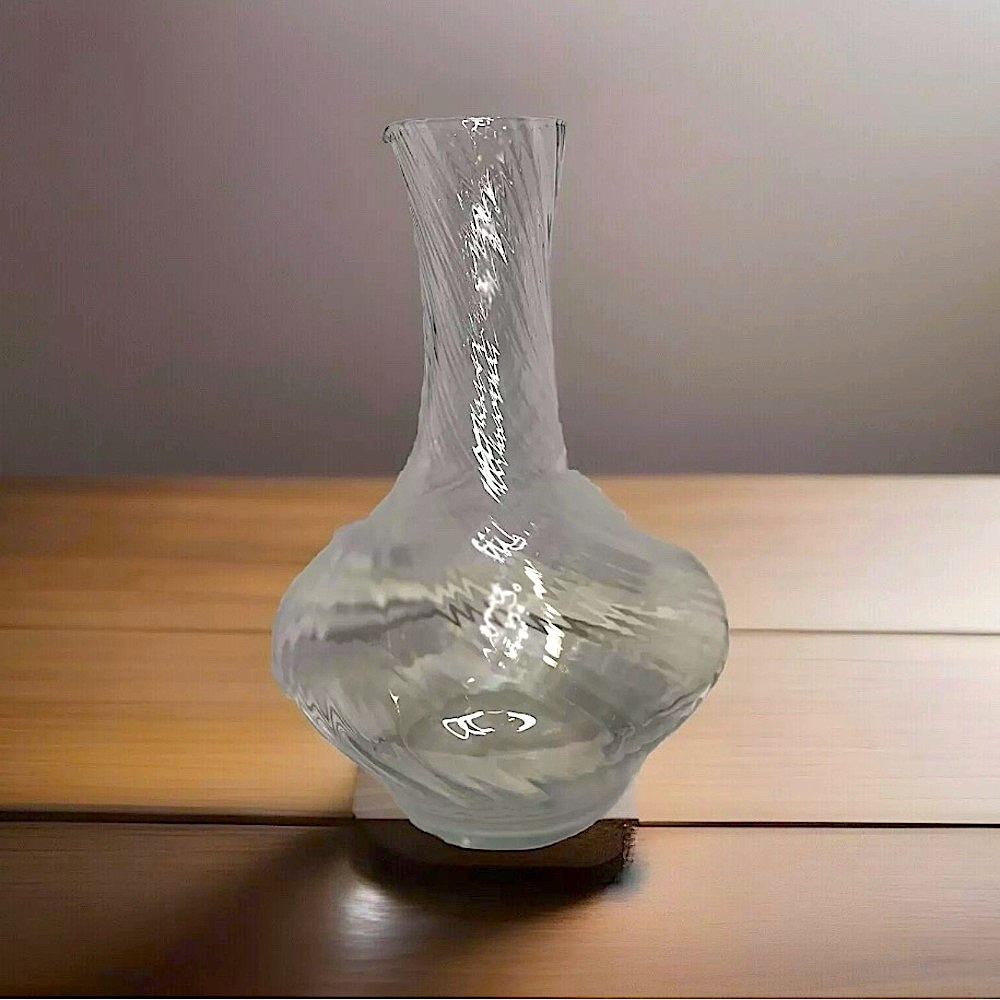 Lauren Ralph Lauren Houseware Swirl Glass Carafe Decanter Vase 11" Tall Basic